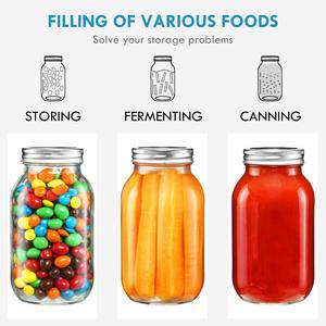 برطمانات تعليب مربى عسل لتخزين الطعام بسعر الجملة برطمانات <span class=keywords><strong>mason</strong></span> 8 أونصة 16 أونصة بأغطية معدنية - Product Image 6