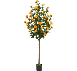 Planta Artificial de Camelia Verde con Follaje de PE Resistente a los Rayos UV, Altura Personalizada, Ecológica, Ignífuga, con una Vida Útil de 10 Años - Product Image 1