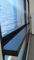 Ventana Corredera Automática de Aleación de Aluminio Insonorizada con Vidrio Templado de Doble Capa para Balcón con Vista