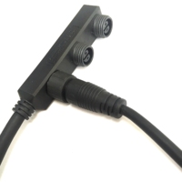 Cable Divisor de Energía LLT M16 F, 1 Salida, 3 Ramificaciones, 2 y 3 Pines, Impermeable IP67, Conector