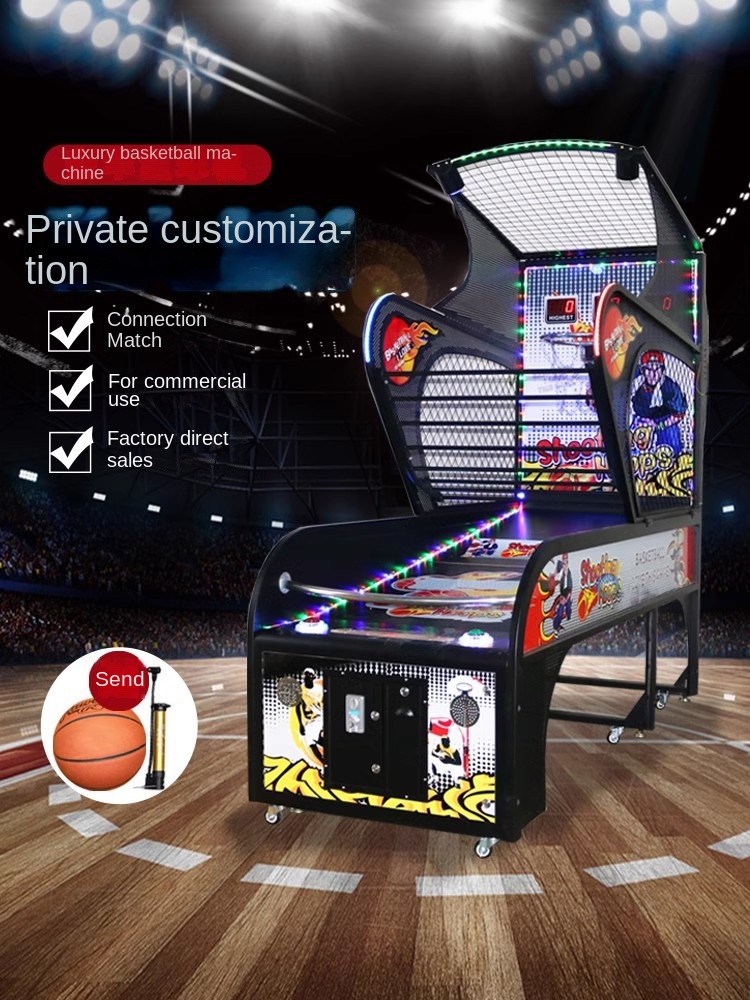 Factory Direct Double Player Folding Basketball Shooting Game Machine Commercial Coin-Operated Arcade Game Competitive English