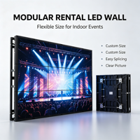 Écran LED d'intérieur à montage rapide, empilable et suspendu, avec luminosité de 500 cd, garantie de 2 ans, idéal pour les stands de salons professionnels