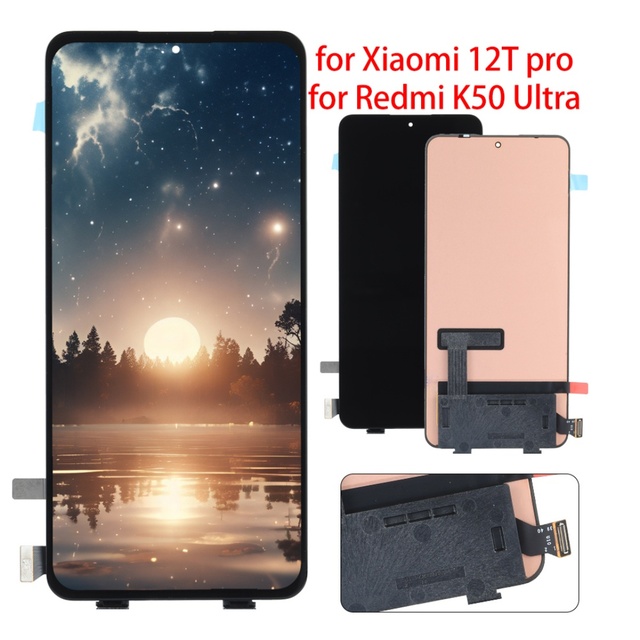 Original for Redmi K50 Ultra 12T OLED Display Touch Screen Digitizer Assembly Front Glass for 12T Pro 1 Year Warranty