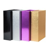 Vente en gros, boîte de bougie de fête d'anniversaire, avion pliant recyclé, boîte d'expédition colorée, emballage de boîte postale