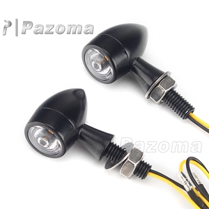<span class=keywords><strong>Clignotant</strong></span> <span class=keywords><strong>LED</strong></span> universel noir de 8mm pour moto, lumière clignotante ambre pour <span class=keywords><strong>Harley</strong></span> Kawasaki Suzuki Yamaha Honda - Product Image 2