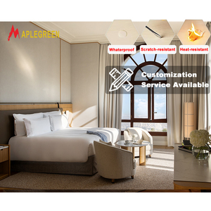 Juego de Muebles de <span class=keywords><strong>Madera</strong></span> para Habitación de Hotel de Lujo Moderno, Personalizado, de 5 Estrellas, Completo - Product Image 1