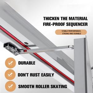 Puerta de Seguridad de Acero Inoxidable ChaoFan, Diseño Moderno, Nuevo Modelo, Resistente al Fuego, Puerta Corredera de Acero Inoxidable, Exterior Plano, a Prueba de Fuego - Product Image 4