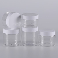 Food Grade Clear 500ml 250ml 100ml Pet Cookie <strong>Jar</strong> Plastic <strong>Jar</strong> for Candy Peanut Butter Honey Jams <strong>Jar</strong>