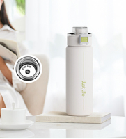 Beauchy OEM ODM Logo personnalisé Bouteille d'eau de sport portable sous vide à double paroi en acier inoxydable 316 Fiole à vide avec couvercle rebondissant