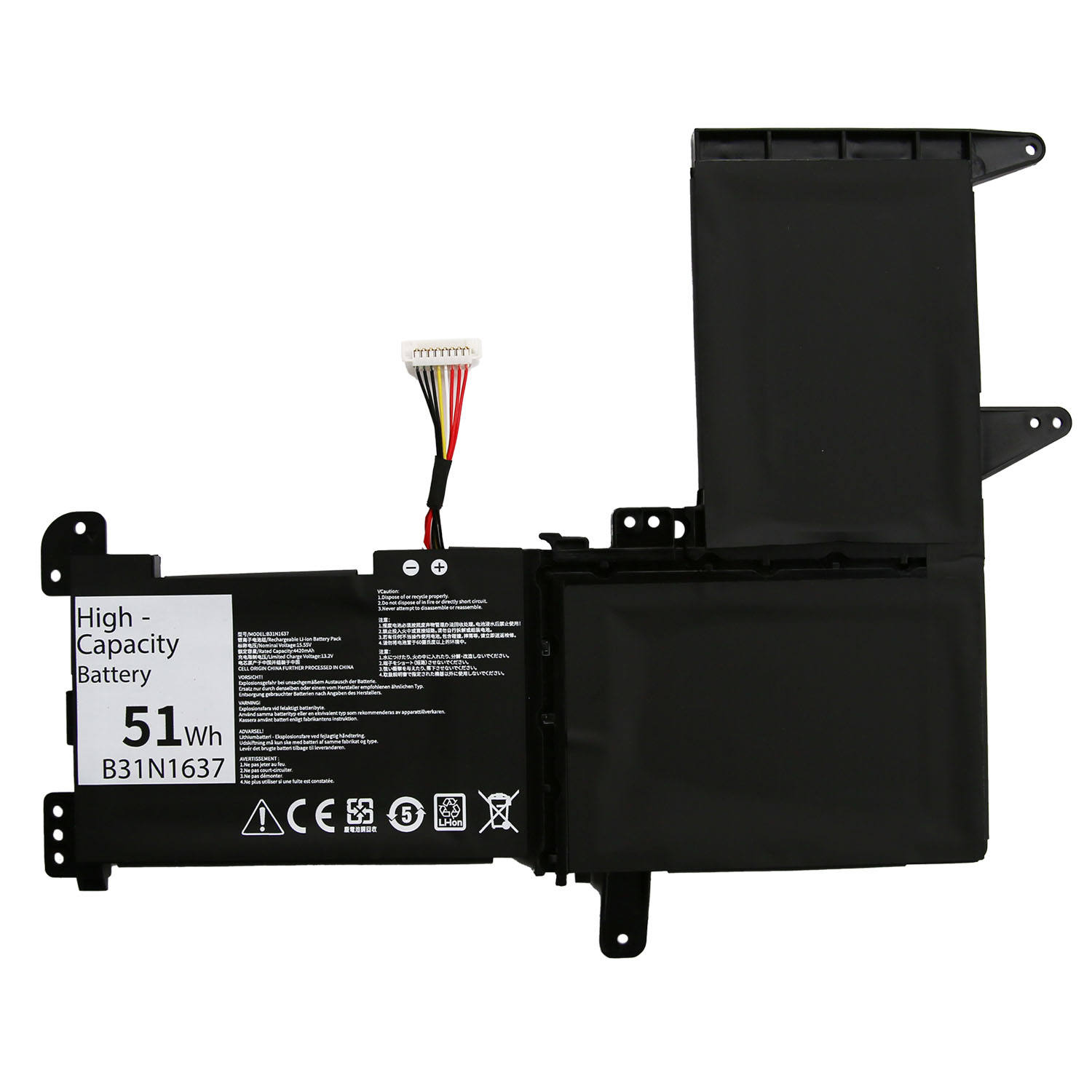 B31N1637 for ASUS F510U S510U S5100U X510U V580Q S5100UQ7200