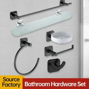 Hot bán hiện đại Nhôm Nhà vệ sinh cuộn giấy khăn Tumbler chủ treo tường không thấm nước cho phòng tắm khách sạn-Có sẵn whiteblack - Product Image 2