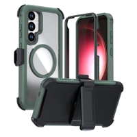 Étui de protection intégrale 360° antichoc robuste et résistant avec coque magnétique pour Samsung Galaxy S25 Plus