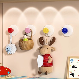Creative home storage <strong>hooks</strong>, no need to drill holes, detachable, washable and reusable, with strong load-bearing capacity. - Product Image 2