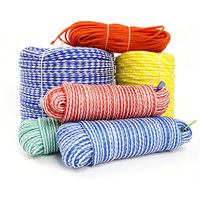 Corde tressée creuse en PP/PE, diamètre 3/8 pouce, disponible en longueurs de 30, 50 et 100 pieds, fabriquée au Shandong