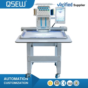Machine à broder informatisée à tête unique QS-1201M pour casquettes, t-shirts, logos et étiquettes, 30*40cm - Product Image 1