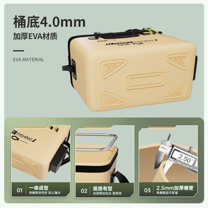 Happy Fishing Time EVA Fishing Tackle <b>Box</b> 48cm With Top Handle Multi Purpose Storage Bag For Outdoor Use - Product Image 5