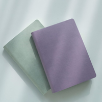 Carnet de notes scolaire imprimé avec couverture en tissu rose mignon, motif dessin animé KT, spirale thermique, pages lignées quadrillées