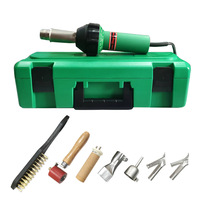 Pistolet à air chaud professionnel industriel DIY 1600W à température réglable (air froid/chaud) pour soudage de toitures en PVC, portable et chauffant