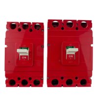 Disyuntor de caja moldeada termomagnética de línea de carga rojo OEM 1140V400M 690V 1000V 1140V 18kA 22kA 3 polos 400A para minería
