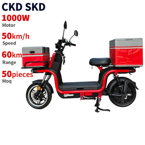 Motocicleta para Adultos Personalizada de Fábrica CKD SKD de 1000 W, Velocidad de 50 km/h, Alcance de 60 km, para Entrega de Comida - Product Image 1