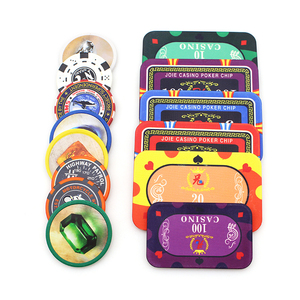 <span class=keywords><strong>Jetons</strong></span> de <span class=keywords><strong>poker</strong></span> de casino 14G avec logo personnalisé de haute qualité avec étui à puces en argile céramique et acrylique - Product Image 3