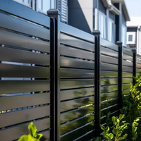 Système de balustrade horizontale en aluminium de qualité ingénierie pour projets immobiliers à l'étranger avec fabrication stable
