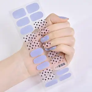 Hot Selling 100% Real Nail Polish Strips French Sticker Polish Patch Wraps Sticker