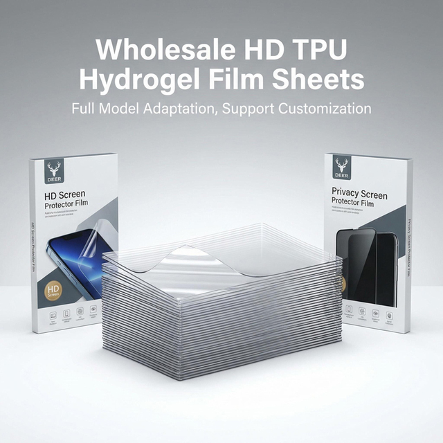Factory Price Privacy Hydrogel Screen Protector Anti-Peeping TPU Film for Universal Mobile Phones 120*180mm