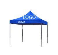 Tonnelle pliante publicitaire imperméable pour salon professionnel, avec logo personnalisé, tente de toit robuste à couche unique