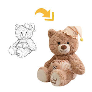 Lindo Oso <span class=keywords><strong>de</strong></span> Peluche <span class=keywords><strong>de</strong></span> Algodón PP con Logotipo Personalizado ODM OEM, Regalo para el <span class=keywords><strong>Día</strong></span> del Niño, <span class=keywords><strong>San</strong></span> <span class=keywords><strong>Valentín</strong></span> y Días Festivos - Product Image 2