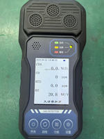 Détecteur de gaz portable DJ-Figaro 4-en-1 (CH4/CO/H2S/O2) avec enregistrement des données, triple alarme, écran LCD numérique, IP65, OEM&ODM