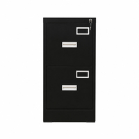 Armoire de classement verticale commerciale Shkaf à 2 tiroirs, en acier métallique antirouille, verrouillable