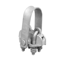 Pince de suspension pour câble galvanisée à chaud, accessoires électriques pour poteau de ligne aérienne avec quincaillerie et raccords de haute qualité