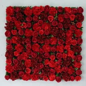 IFG composizioni floreali artificiali da sposa rosso rosa della parete del fiore per la decorazione evento