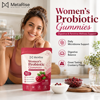 Gomitas Probióticas con Mezcla de Arándanos de Marca Privada OEM, Vitamina C para Mujeres, Equilibrio del pH, Apoyo Inmunológico, Suplemento de 60 Cápsulas