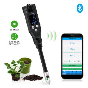 Medidor de pH y temperatura del suelo Bluetooth ~ Probador digital inteligente con sincronización de datos de aplicación para análisis agrícola - Product Image 2