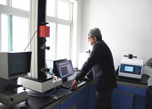 200N elektro mechanische Universal prüfmaschine mit ein spalt iger Digital anzeige Elektronische Leistung 1 Jahr Garantie - Product Image 2