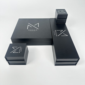 Caja de Regalo Magnética Rígida de Lujo Negra con Logotipo Personalizado e Inserto de Espuma para Empaque de Regalos de Ropa - Product Image 5