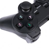 Manette de jeu filaire pour ordinateur PC, console de jeu PS2, vibration unique, apparence USB