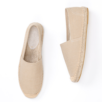 Nicecin – Espadrilles brodées blanches et personnalisées, semelles en Jute, chaussures à semelles compensées en toile, Espadrilles plates en chanvre pour hommes et femmes, caoutchouc