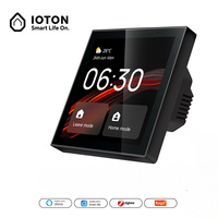 Panneau de contrôle intelligent pour la maison de 4 pouces, passerelle Zigbee EU intégrée, Alexa intégrée, sonnette visuelle, 100 appareils, multilingue, pour l'automatisation de la maison