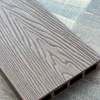 Planche de terrasse composite WPC extérieure gaufrée, imperméable et à faible entretien