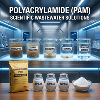 PAM 9003-05-8 Prix Abordable 100% Pureté Flocculant Polyacrylamide en Poudre CATIONIQUE Traitement des Eaux Usées Fracturation des Boues