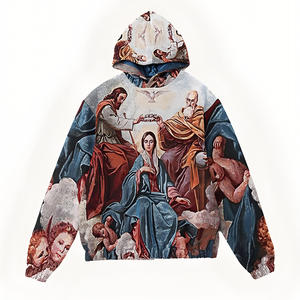 Sudadera con Capucha Unisex Premium, Talla Grande, Estampado Regular, Bolsillo, Transpirable, Práctica, Logotipo Textil Elaborado, 100% Algodón - Product Image 3