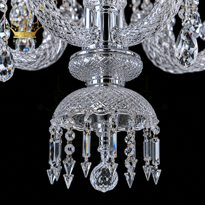 Lustre en cristal de style <span class=keywords><strong>Baccarat</strong></span> de luxe, grand luminaire de plafond pour villa, hôtel, hall - Product Image 5