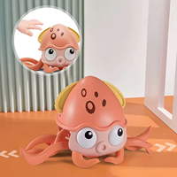 Jouet musical et lumineux USB pour bébés, pieuvre éducative en plastique, best-seller, idéale pour la remise des diplômes et Thanksgiving