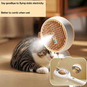 Outil de démêlage antistatique à revêtement en céramique autonettoyant réduisant la perte de brosse à chat à vapeur pour le toilettage des animaux de compagnie - Product Image 3
