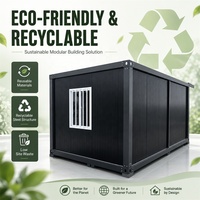 Maison mobile de luxe en conteneur préfabriqué modulaire de 20 pieds, personnalisable, à montage rapide et étanche