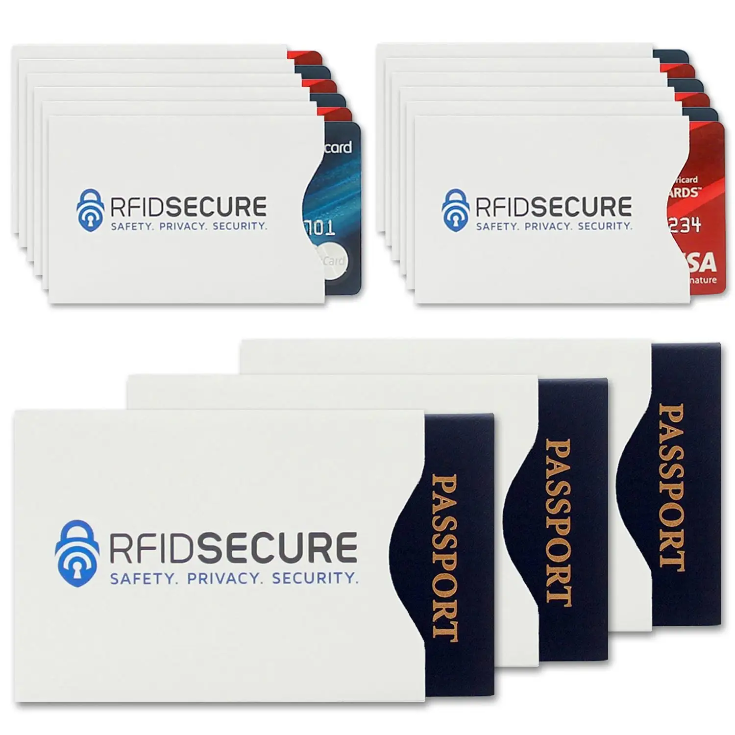 Custom printable card sleeves protector an-ti theft for Id Credit Card/Visa/Employee Card Holder