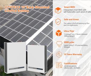 Powerwall <span class=keywords><strong>48V</strong></span> 태양 전지 저장 51.2V 100ah 200ah 5Kw 10Kw 20Kw 벽걸이 Lifepo4 리튬 이온 배터리 - Product Image 6